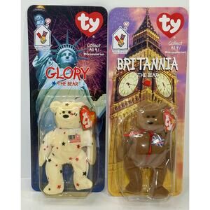 Ty Beanie Babies Erin Glory Britannia Set of 2NIB Ronald McDonald